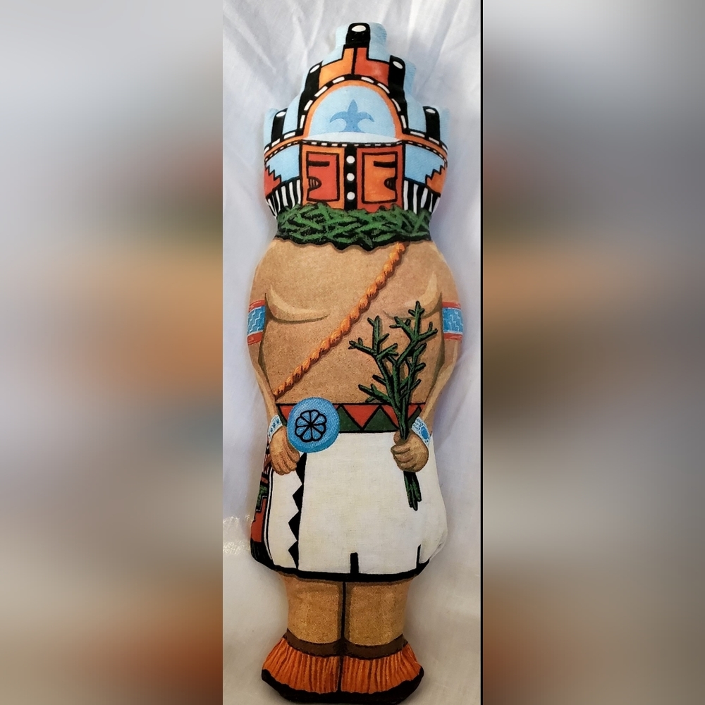Soft Spirit Plush Kachina Doll Handmade in 1994 Vintage Southwest 14.5" x 5"USA